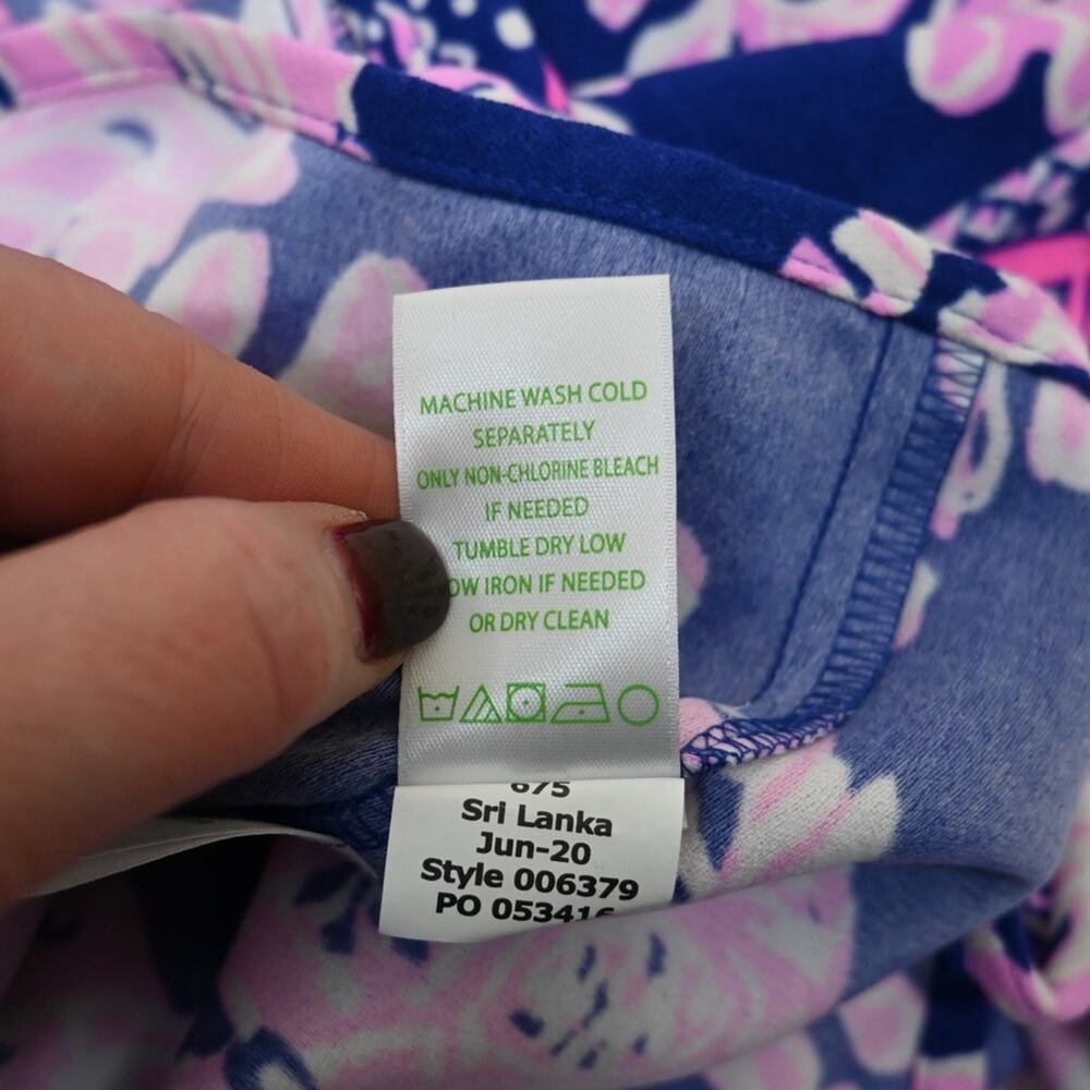 Lilly Pulitzer Womens 14 Donna Lined Romper in Galaxy Blue NEW - Picture 13 of 13